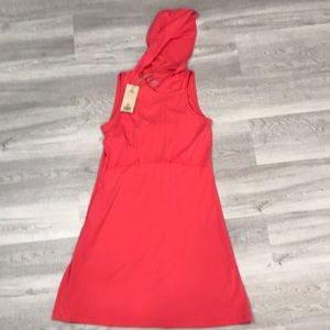 Ascend travel dress with hood and zippered pocket
